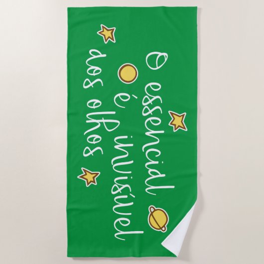 Serviette De Plage O invisivel aos olhos (Devant)