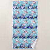 Serviette De Plage Objectifs du calmar (Devant)