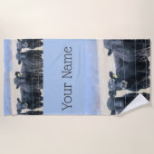 Serviette De Plage Observateurs de Bovine (Devant)