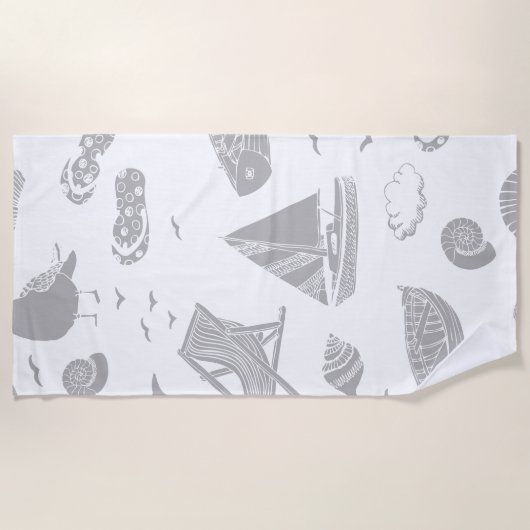 Serviette De Plage Océan (Devant)