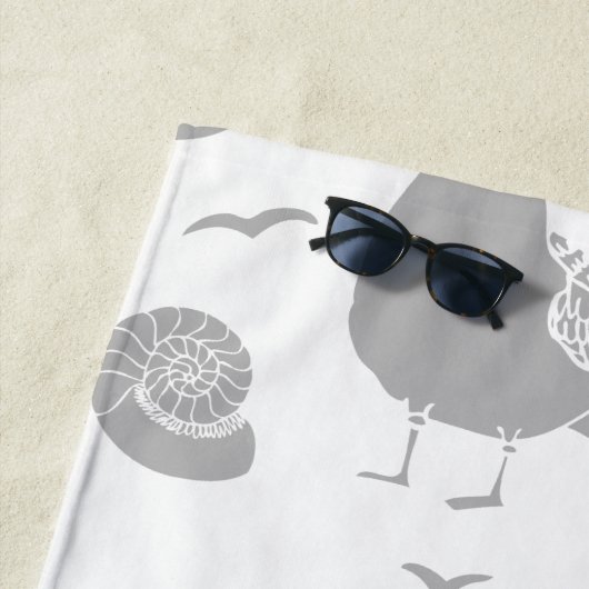 Serviette De Plage Océan (En situation)