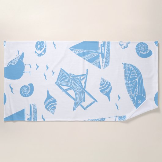 Serviette De Plage Océan (Devant)