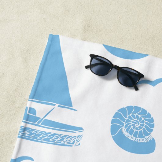 Serviette De Plage Océan (En situation)