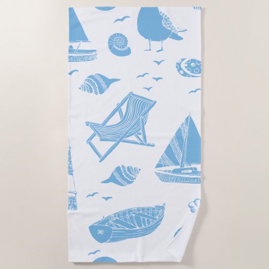 Serviette De Plage Océan (Devant)