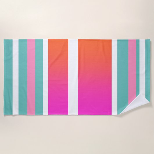 Serviette De Plage Ocean Beach Sand + Surf (Devant)