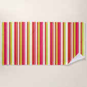 Serviette De Plage Ocean Breeze Diagonal Stripe Beach Towel (Devant)