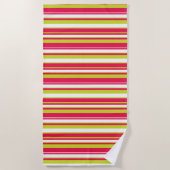 Serviette De Plage Ocean Breeze Diagonal Stripe Beach Towel (Devant)