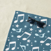 Serviette De Plage Océan de musique modelé (En situation)