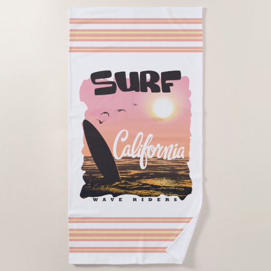 Serviette De Plage Ocean Escape : Sunset Serenity (Devant)