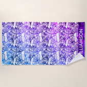 Serviette De Plage Ocean Life Manta Ray Monogram Beach Towne (Devant)