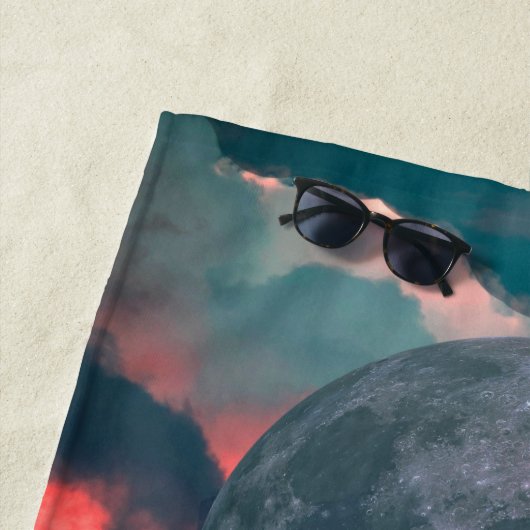 Serviette De Plage Ocean Moonwalk (En situation)