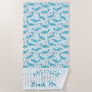 Serviette De Plage Océan personnalisé nautique de Chambre de plage de