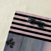 Serviette De Plage Ocean Pink Sunrise Dream Life (En situation)