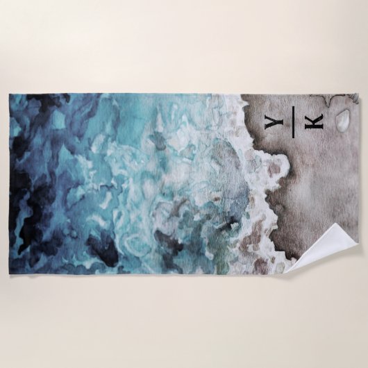 Serviette de plage | Océan Rustique (Devant)