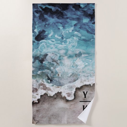 Serviette De Plage Océan rustique | Beach Towel (Devant)