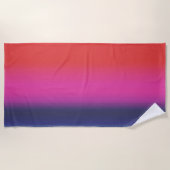 Serviette De Plage Ocean Sunset Blue Purple Red Art Blend (Devant)