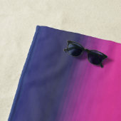 Serviette De Plage Ocean Sunset Blue Purple Red Art Blend (En situation)