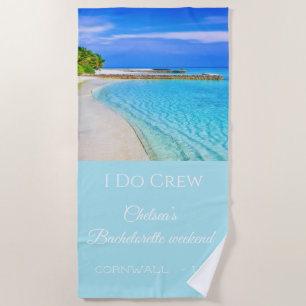 Serviette De Plage Ocean Tropical Bachelorette Weekend Beach Towne
