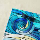 Serviette De Plage Ocean Wave Sun mosaïque art (En situation)