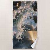 Serviette De Plage Ocean Waves & Sea Foam Beach Towel (Devant)