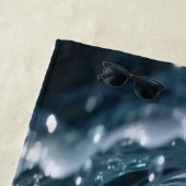Serviette De Plage Ocean Waves & Sea Foam Beach Towel (En situation)