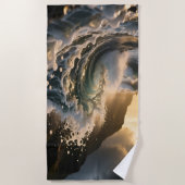 Serviette De Plage Ocean Waves & Sea Foam Beach Towel (Devant)