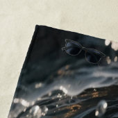 Serviette De Plage Ocean Waves & Sea Foam Beach Towel (En situation)