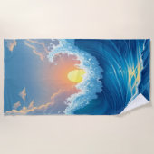 Serviette De Plage Ocean Waves & Sun Beach Towel (Devant)