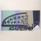 Serviette De Plage Oceanside Star Cinema Stripes (Devant)
