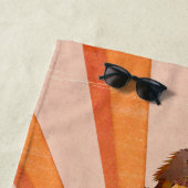 SERVIETTE DE PLAGE OCELOT & OWL (En situation)
