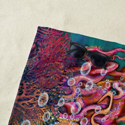 Serviette De Plage Octopi (En situation)
