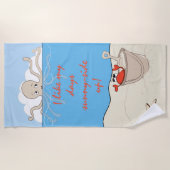 Serviette De Plage Octopus, Homard, Jours De Plage (Devant)