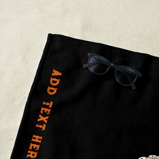 Serviette De Plage Octopus Orage Mandala Bleu (En situation)