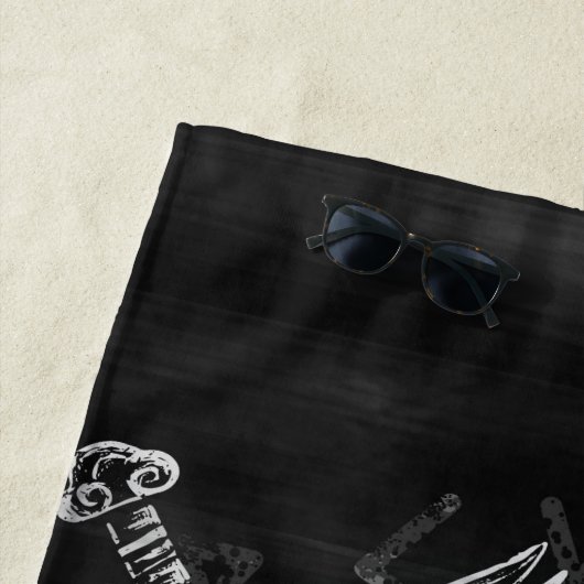 Serviette De Plage Odin ravens Viking Mythologie Valhalla attend (En situation)