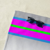 Serviette De Plage Oeil Artistique Arc-en-ciel (En situation)