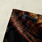 Serviette De Plage OEil Dinosaure (En situation)