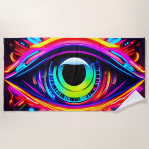 Serviette De Plage OEil psychédélique de l'univers