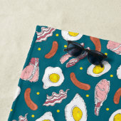 Serviette De Plage Oeufs Nouveautés Bacon Saucage Fried Petit déjeune (En situation)