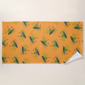Serviette De Plage Œufs verts et jambon modèle (Devant)