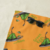 Serviette De Plage Œufs verts et jambon modèle (En situation)