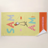 Serviette De Plage Oeufs verts et jambon | Sam-I-Am (Devant)