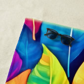 Serviette De Plage Oeuvre brillante feuille (En situation)