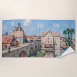 Serviette De Plage OEuvre d'Alfred Sisley - Le Pont de Moret
