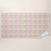 Serviette De Plage Oeuvre de chat | Cute chat Valentine (Devant)