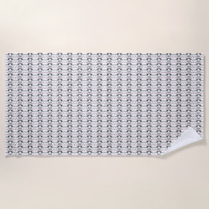 Serviette De Plage Oeuvre de chat   Motif de chat mignon Arrière - pl