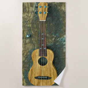 Serviette De Plage oeuvre de guitare vintage