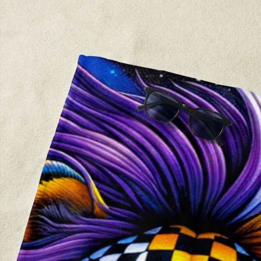 Serviette De Plage OEuvre de Lion (En situation)