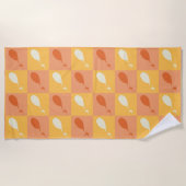 Serviette De Plage Oh, les endroits où tu iras | Motif orange (Devant)