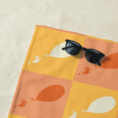 Serviette De Plage Oh, les endroits où tu iras | Motif orange (En situation)