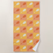 Serviette De Plage Oh, les endroits où tu iras | Motif orange (Devant)
